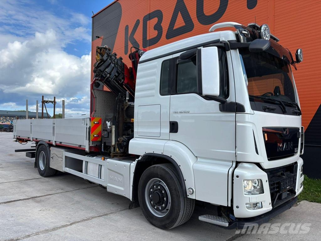 MAN TGS 18.420 4X4 COPMA 220.6 / PLATFORM L=6384 mm Camioane cu macara