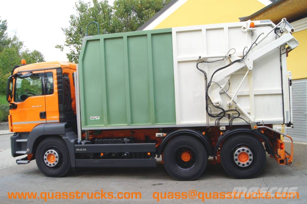MAN TGS 26.320 BL 6x2-2/ MUT Glassammelwagen/Euro 6 شاحنات المخلفات