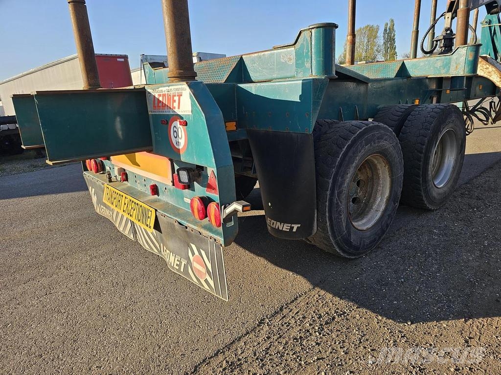Leonet TB 18 - WOOD TRAILER WITH CRANE - BPW DRUM Timber semi-trailers