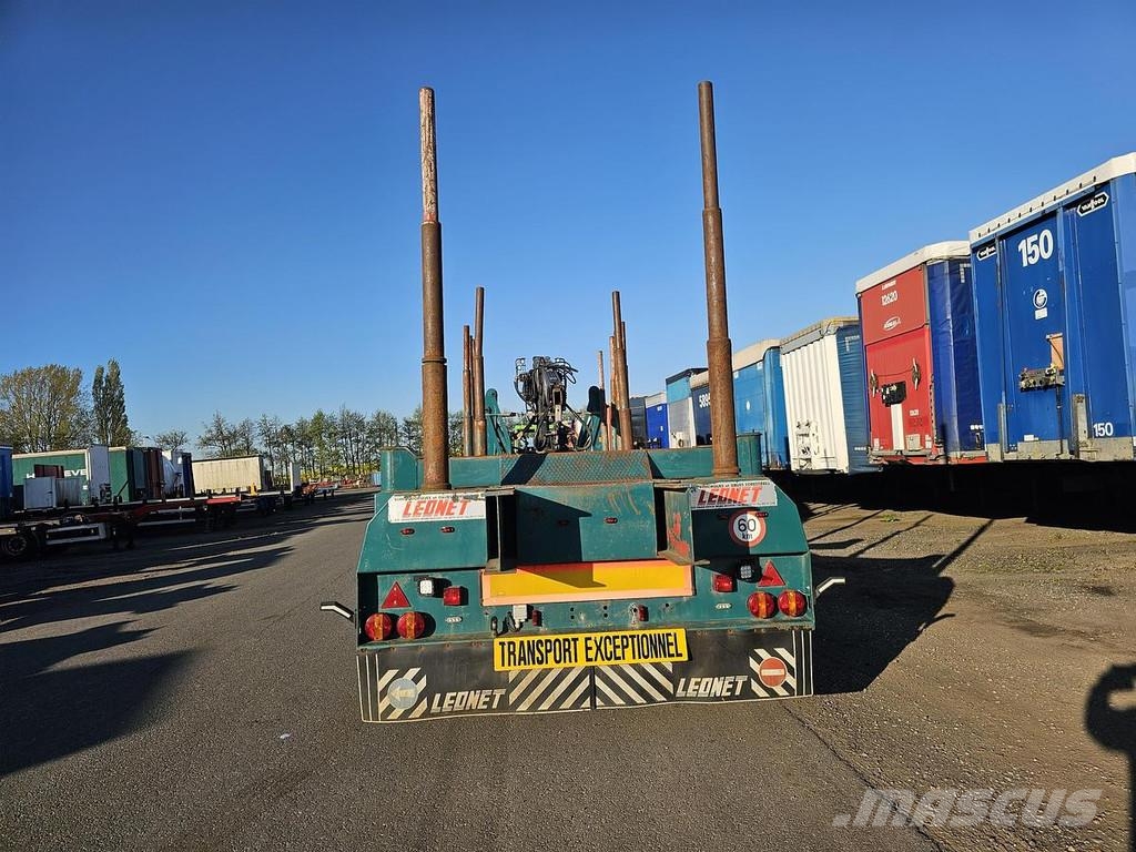 Leonet TB 18 - WOOD TRAILER WITH CRANE - BPW DRUM Timber semi-trailers