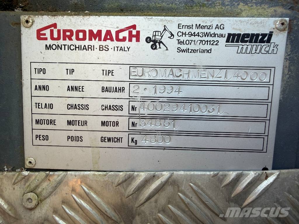 Menzi / Euromach 4000 Wielgraafmachines