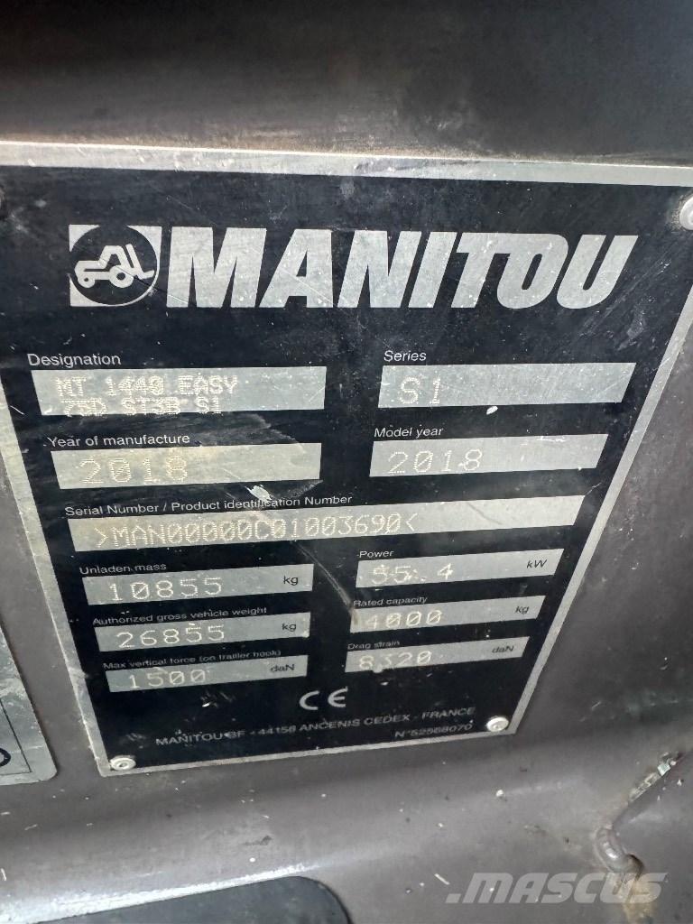 Manitou MT 1440 Teleskoplæssere
