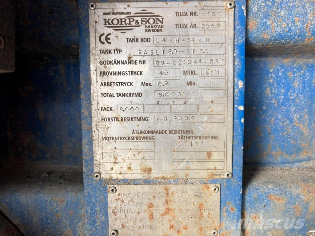 MAN TGS 28.400 6x2*4 Korp&Son stainless ADR tank 8000 Комбі/Вакуумні вантажівки