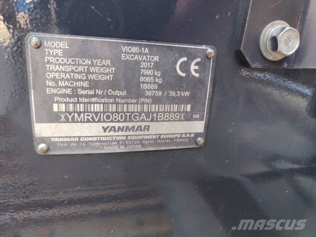 Yanmar Vio 80-1A Midi bageri 7t – 12t