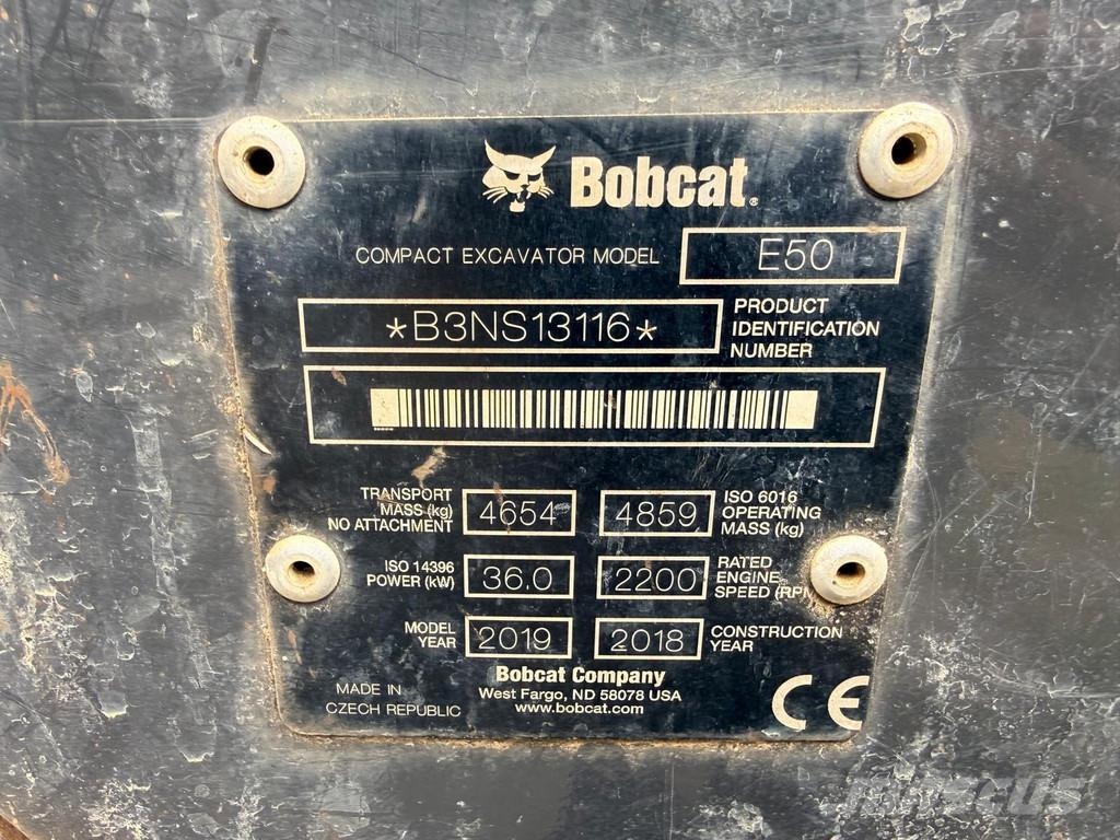 Bobcat E50 Mini kotrók < 7t