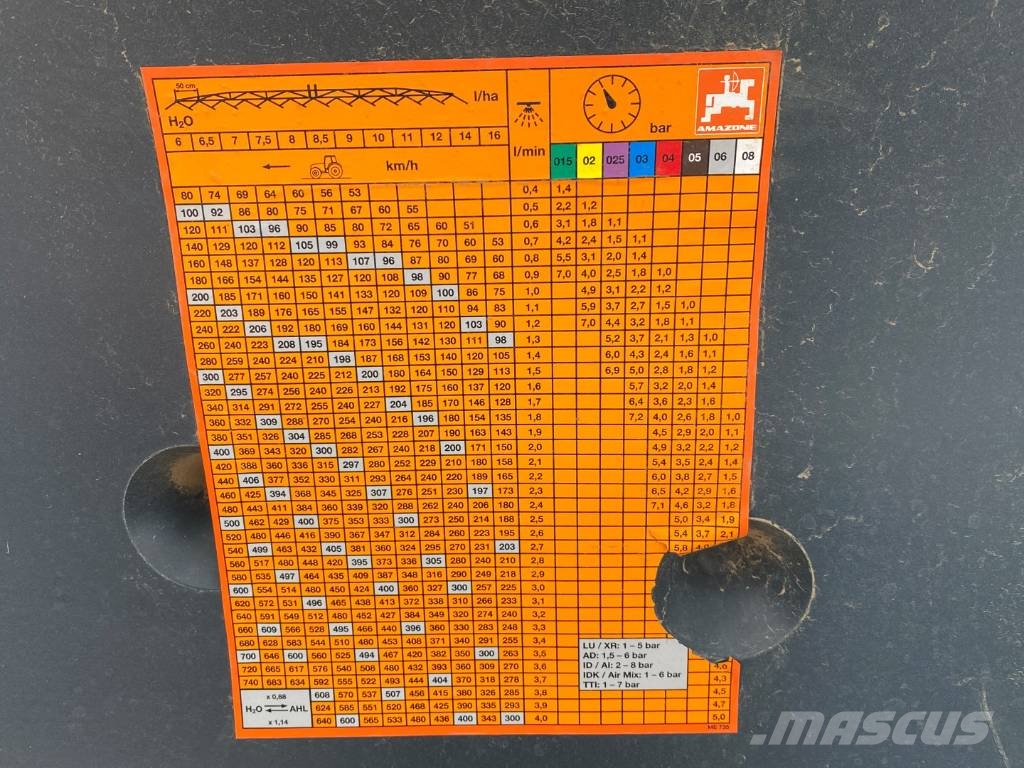 Amazone UX 4201 Super Hinattavat ruiskut