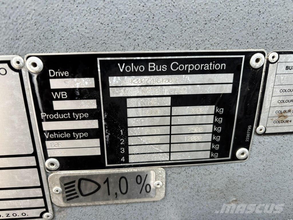 Volvo B8R 9500 4x2 AC / AUXILIARY HEATING / WC / WHEELCH Turistibussit