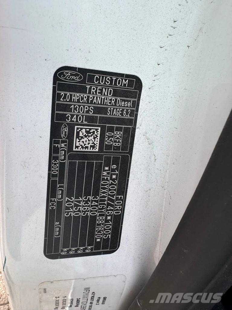 Ford Transit Custom **FRIGO-EURO6** 冷凍冷蔵