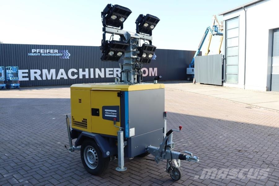Atlas Copco HiLight H5+ SV2 Valid inspection, Max Boom Height Lichtmasten