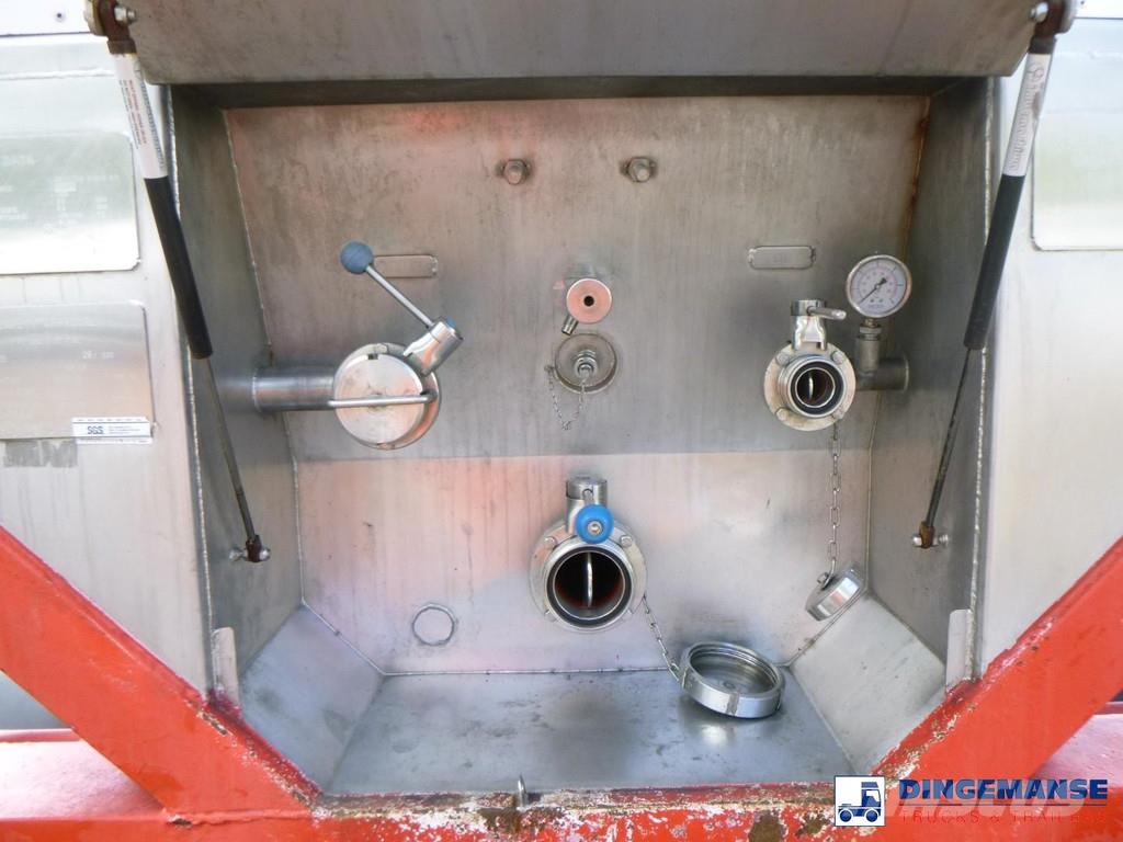 HOLVRIEKA Food tank container inox 30.7 m3 / 1 com Kontenery cysterny