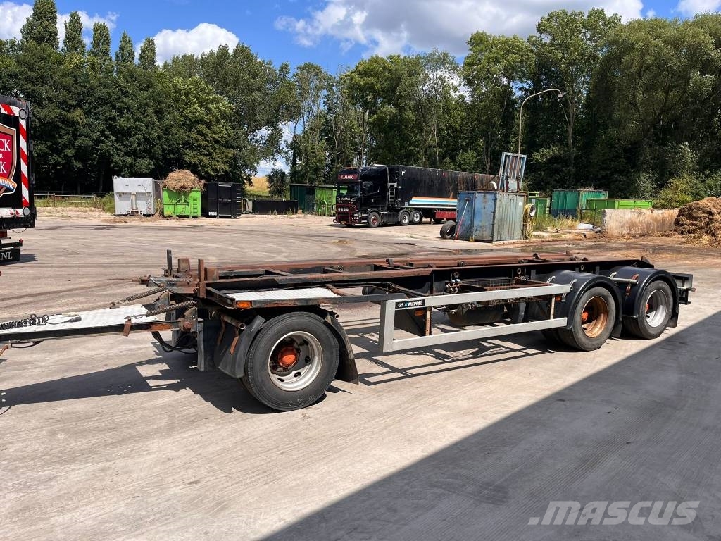 GS Meppel Container aanhanger Täyskonttiperävaunut
