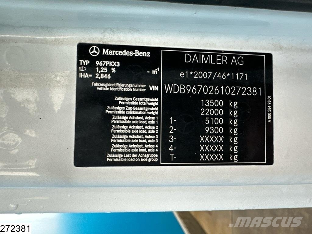 Mercedes-Benz Atego 1318 EURO 6, Palfinger Autocamioane