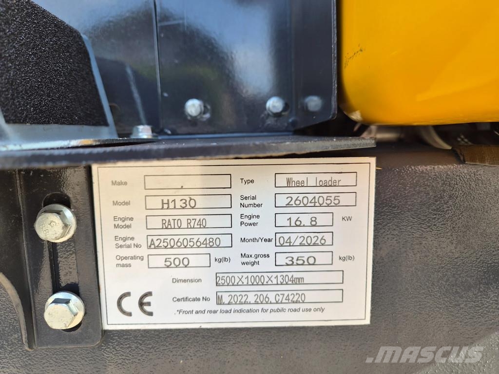 Heracles Hofman H130 mini loader Degelijke kwaliteit shovel Mini iekrāvēji