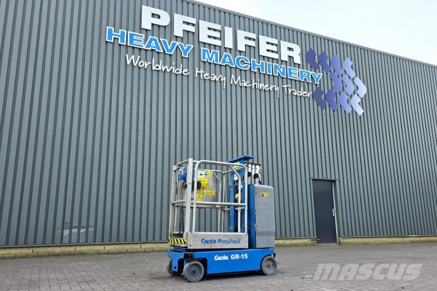 Genie GR15 Electric, 6.5m Working Height, 227kg Capacity Alkūniniai keltuvai