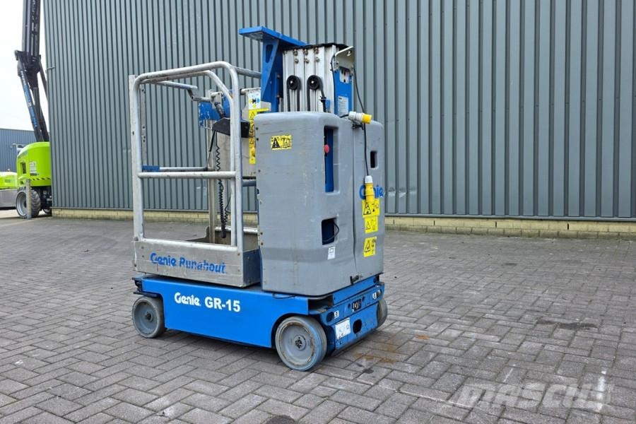 Genie GR15 Electric, 6.5m Working Height, 227kg Capacity Alkūniniai keltuvai