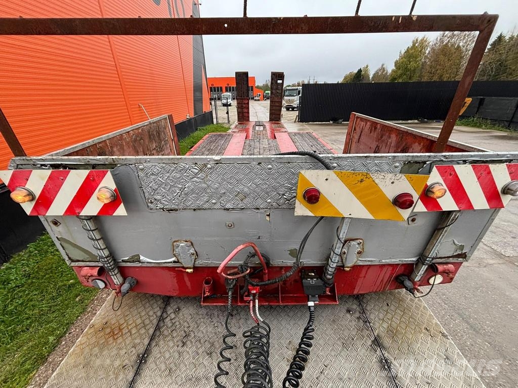 Goldhofer STPN 3-30/80 PLATFORM L=8067 mm / LAST AXLE STEERE 地架式半拖車