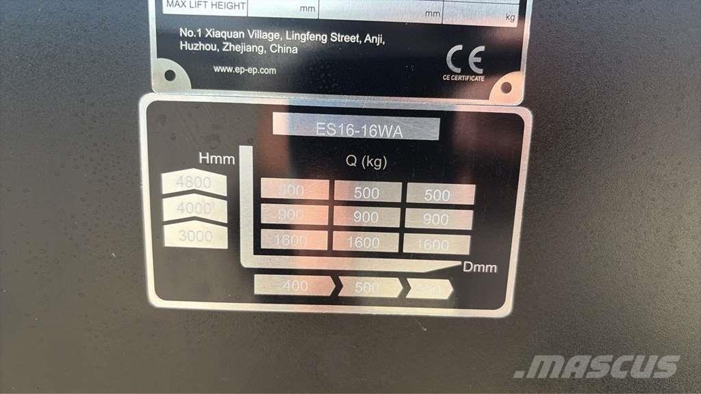 EP ES16-16WA Ručni električni viljuškar