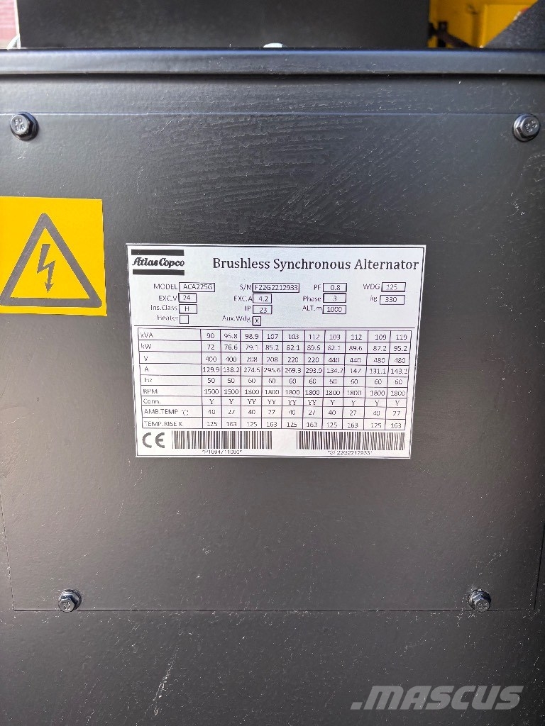 Atlas Copco QES80 Dieselgeneratorer