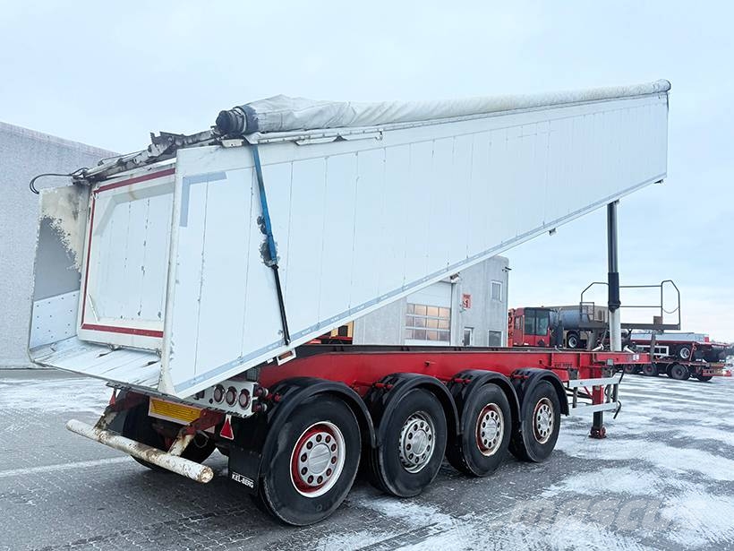 Kel-Berg 4 axle Tipper / Alukastenmulde Kipper Semi-trailer med tip