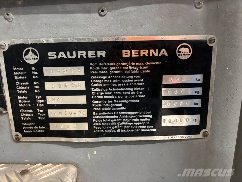 Saurer Saurer Berna SH 560-25 Bus Oldtimer H-Zulassung Otros