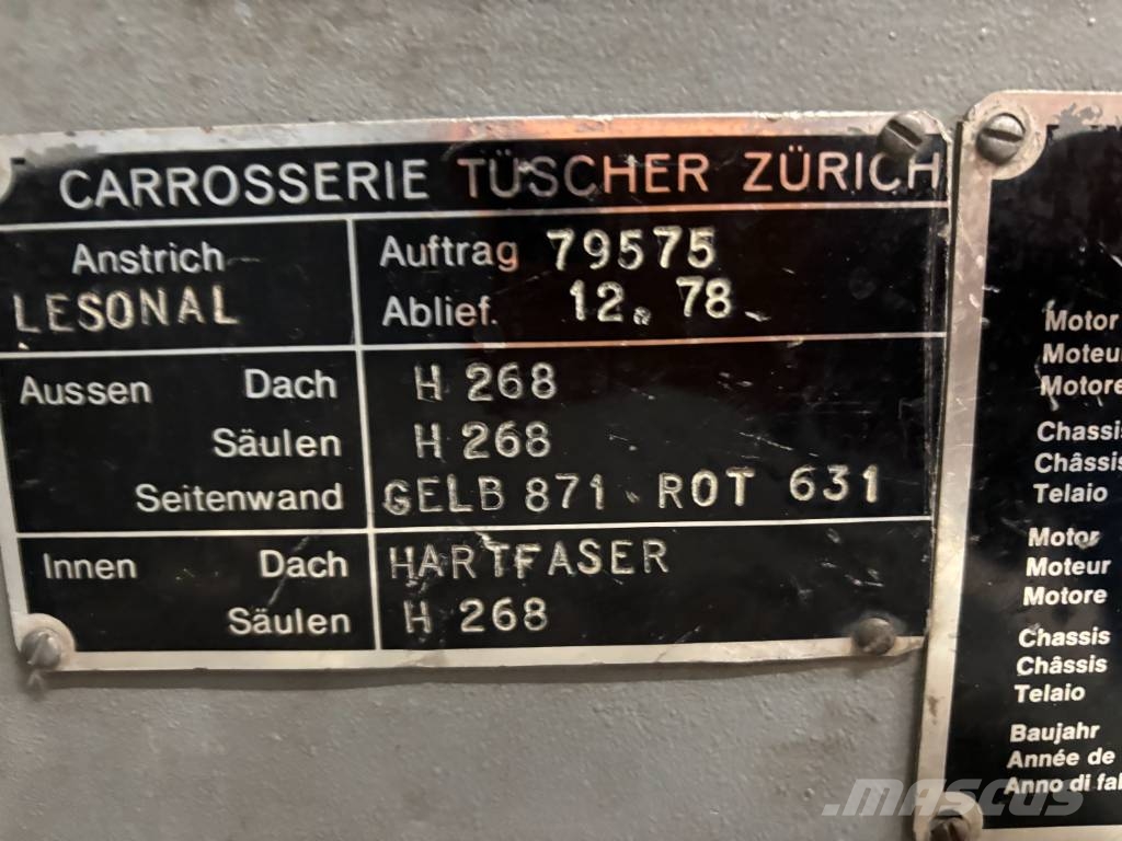 Saurer Saurer Berna SH 560-25 Bus Oldtimer H-Zulassung Otros