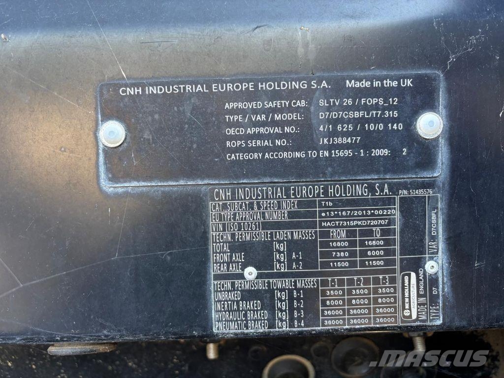 New Holland T7-315 トラクター