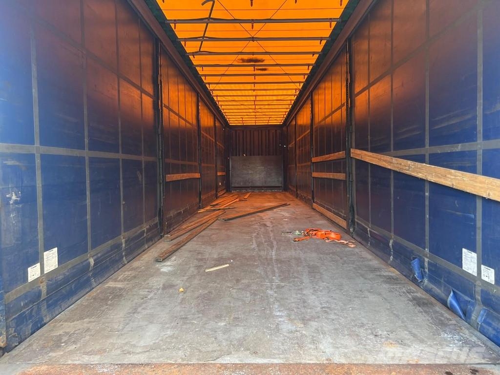 Krone SZP18 ELNZ4 2 AXLE + SLIDING ROOF + BÄR LIFT 2500 نصف مقطورات بباب جانبي