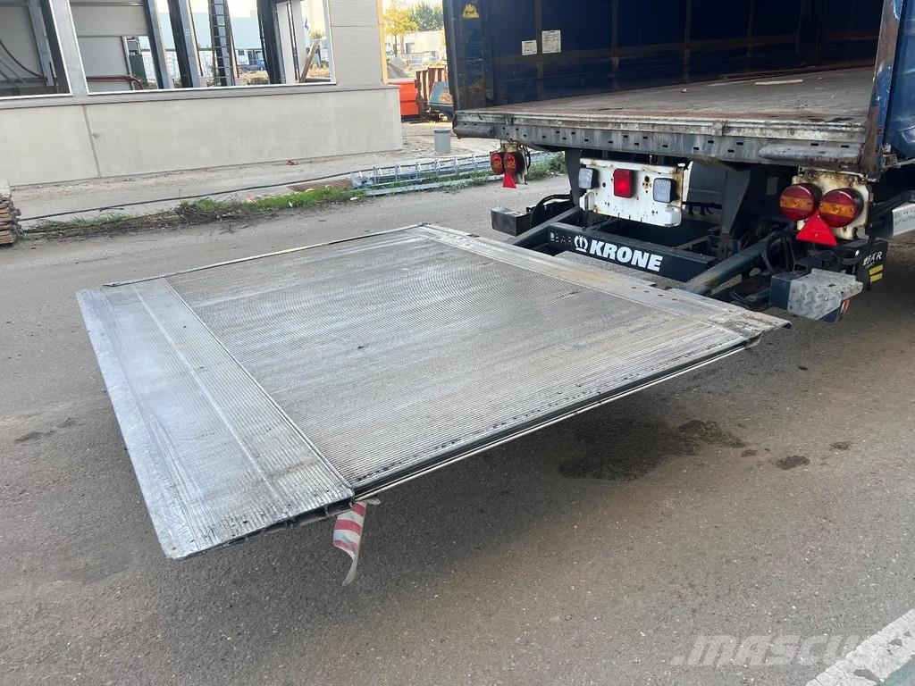 Krone SZP18 ELNZ4 2 AXLE + SLIDING ROOF + BÄR LIFT 2500 نصف مقطورات بباب جانبي