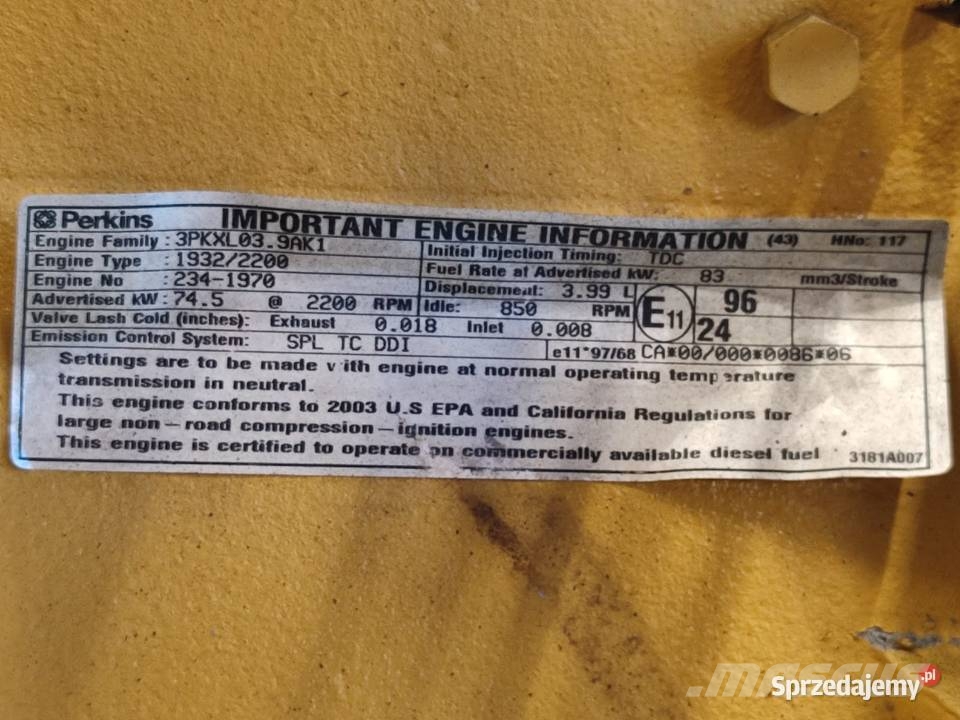 CAT TH 83 Perkins AK 3054 Engine Moottorit