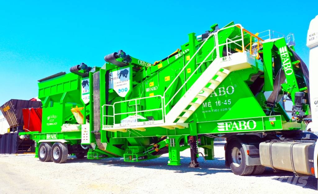 Fabo ME 1645 SERIES INSTALLATION DE CRIBLAGE DE SABLE Мобільні грохоти