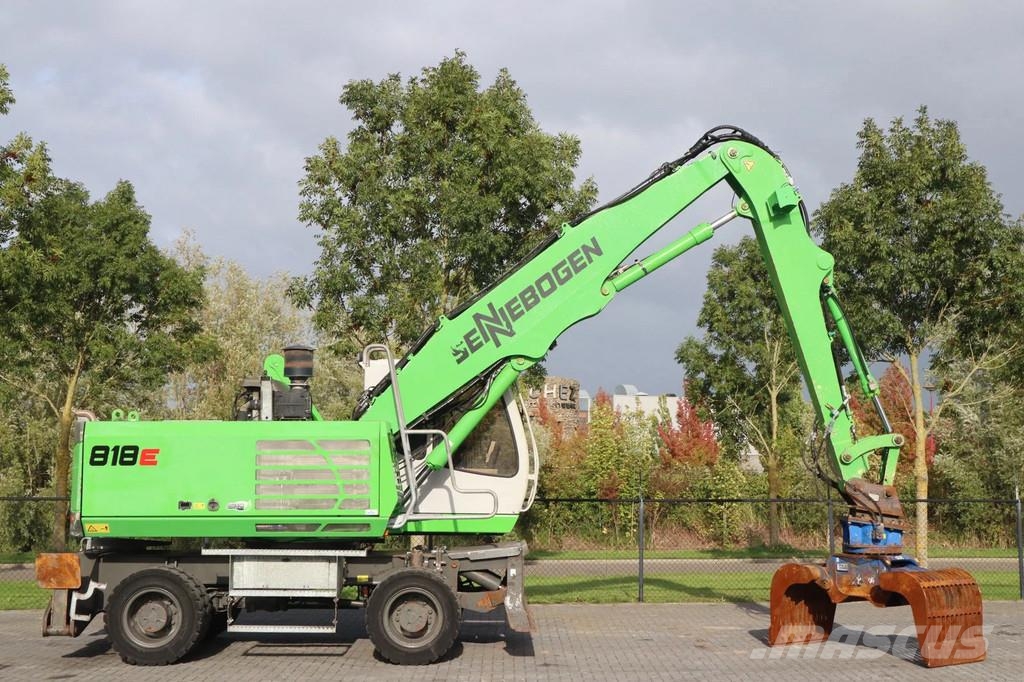 Sennebogen 818 ME | SORTING GRAB | BLADE + OUTRIGGERS Bagri na kolesih