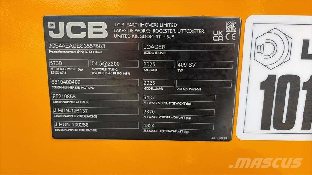 JCB 409SV JCB wheel loader 409 SV لوادر بعجل