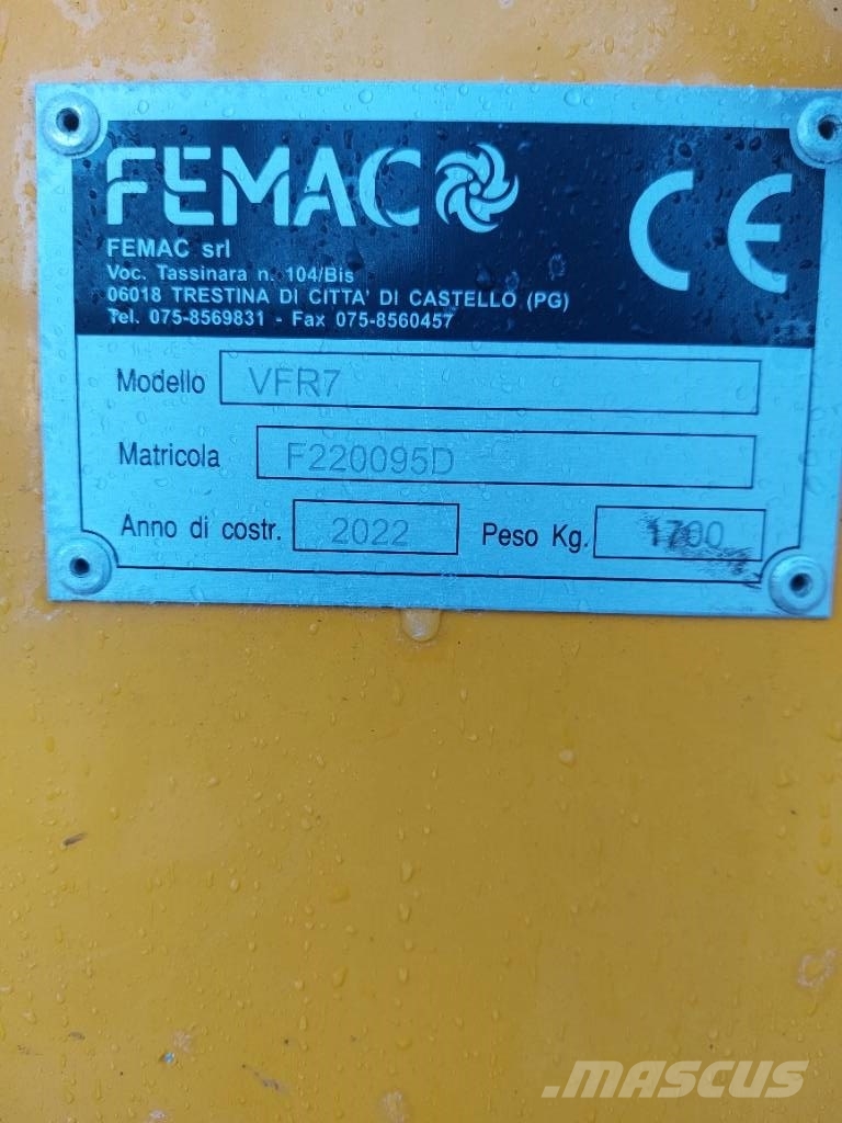 Femac VFR7+FORIGO 220 leikkuupää Piennarmurskain Szárzúzók és fűkaszák