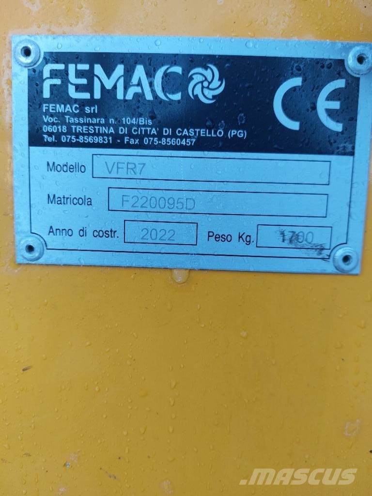 Femac VFR7+FORIGO 220 leikkuupää Piennarmurskain Szárzúzók és fűkaszák