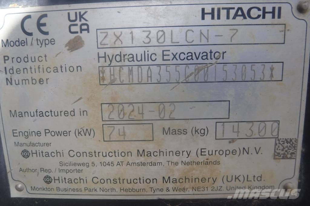 Hitachi ZX 130 LC N-7 Roomikekskavaatorid