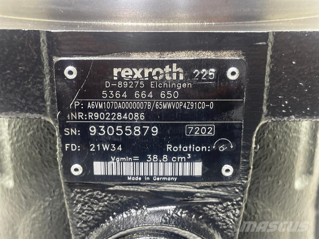  Terex/Yanmar 5364664650-Rexroth A6VM107DA-Drive mo هيدروليات