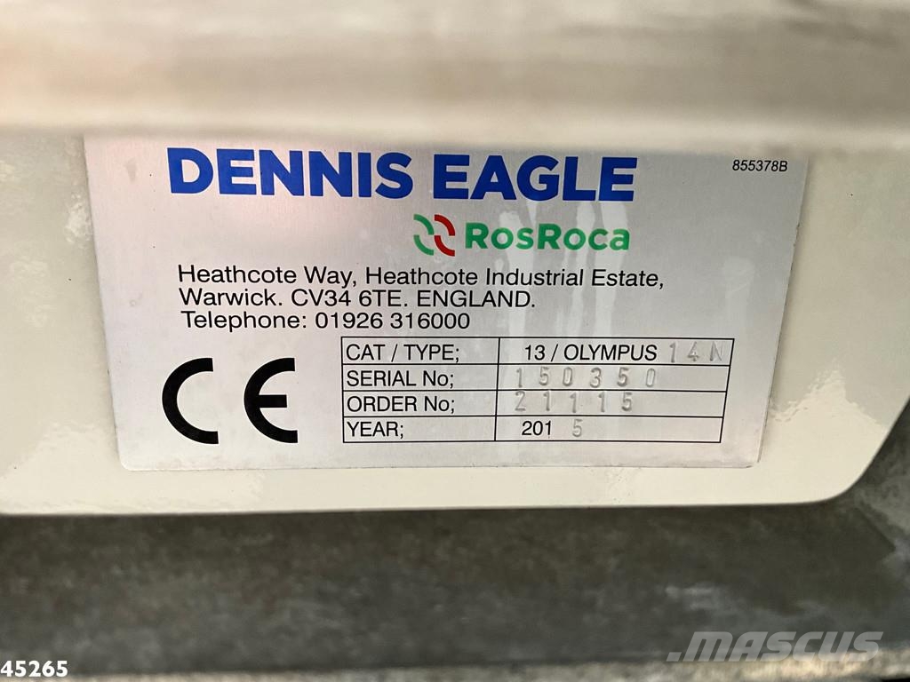 DAF FAG LF 220 Euro 6 Terberg Olympus 14m³ Just 138.29 Мусоровозы
