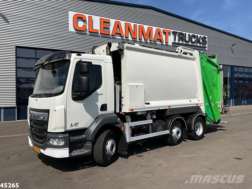 DAF FAG LF 220 Euro 6 Terberg Olympus 14m³ Just 138.29 Мусоровозы