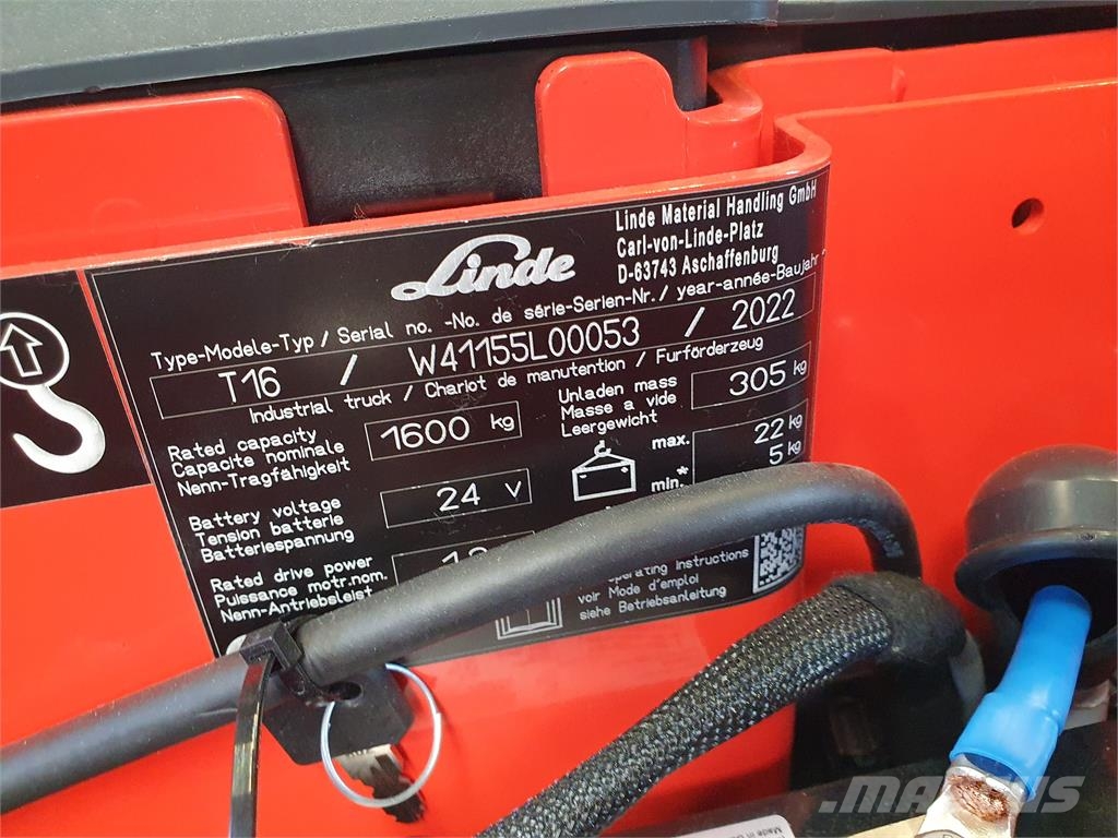 Linde T16 行走控制式堆積機