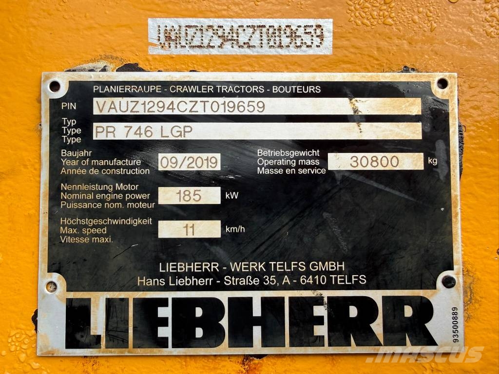 Liebherr Liebherr PR 746 LGP//BJ. 2019 /6950H/Ripper Ventil Buldožerji goseničarji