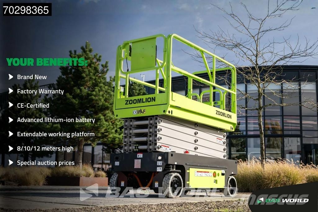 Zoomlion ZS0812AC-Li 8 M - Factory Warranty - CE-Certified Nožnicové zdvíhacie plošiny