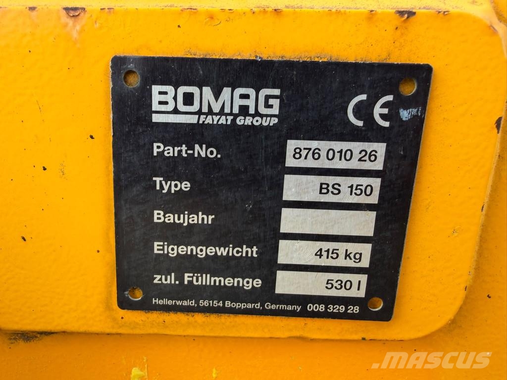 Hamm DV70i + Bomag splitter Rodillos de doble tambor