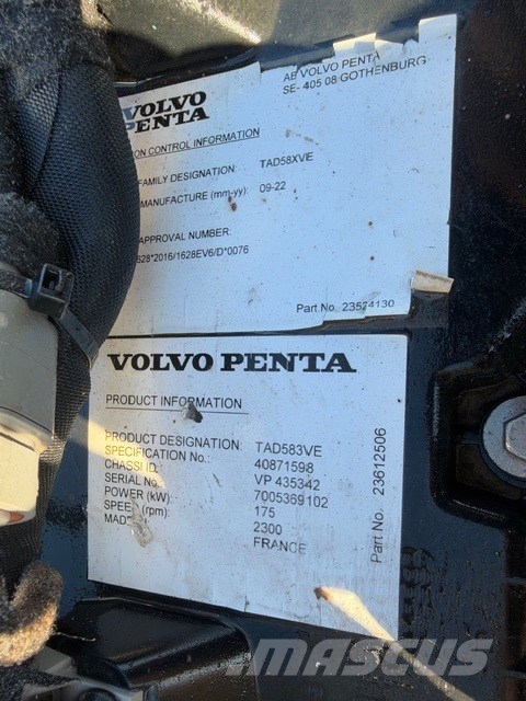 Volvo TAD583VE USED ENGINE Hidraulika