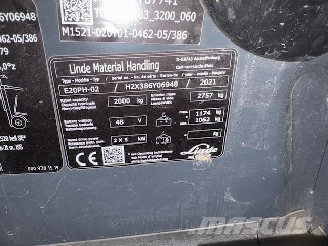 Linde E20PH 电动叉车