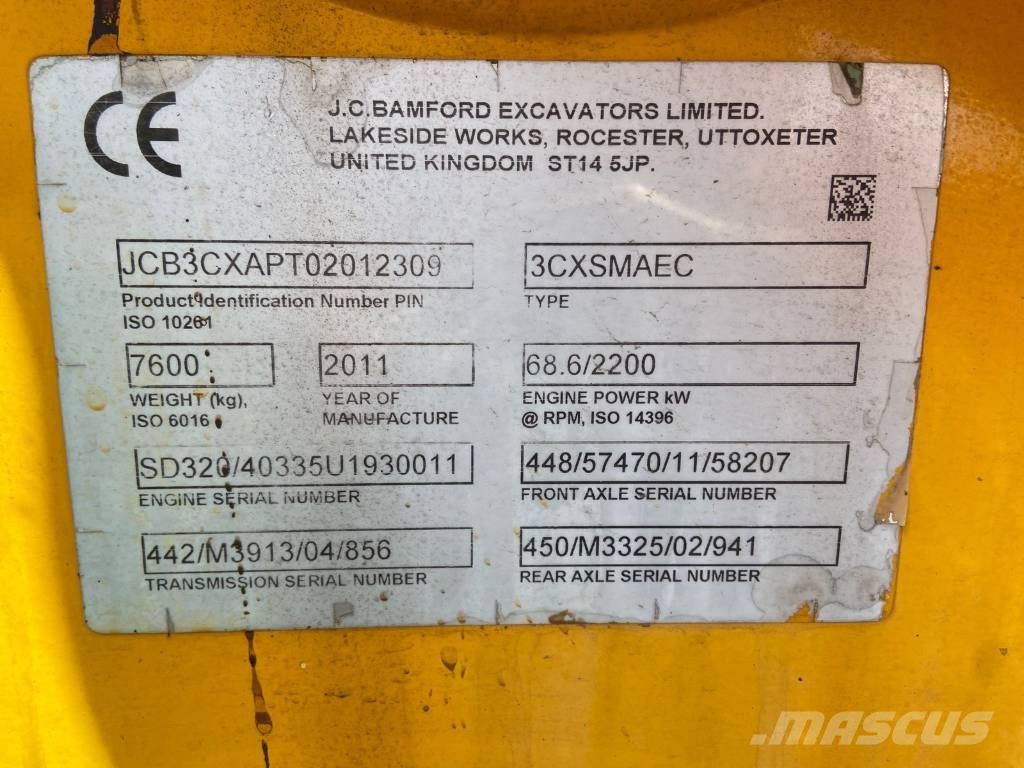 JCB 3 CX Kotrórakodók