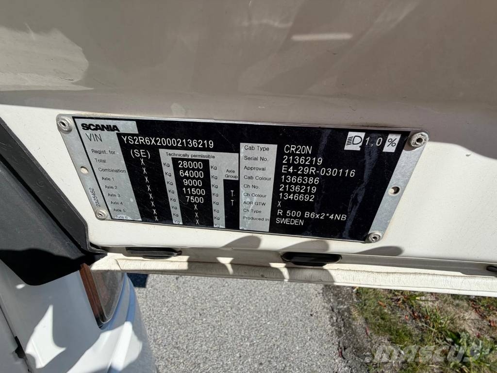 Scania R500B6X2*4NB 6219 Camiones con caja de remolque