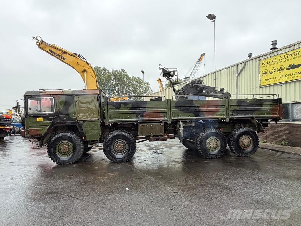 MAN KAT 8x8 V8 Deutz Engine Open Box Crane Low Mileage Caminhões de mesa/dropside