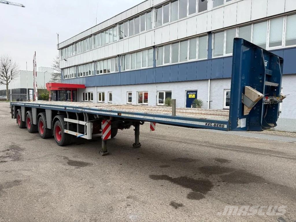Broshuis 4 AXLE - BPW - 4X STEERING AXLE - DOUBLE EXTENDABL Flatbed/Dropside semi-trailers