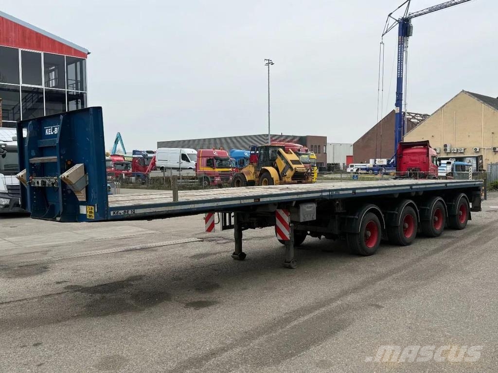 Broshuis 4 AXLE - BPW - 4X STEERING AXLE - DOUBLE EXTENDABL Flatbed/Dropside semi-trailers
