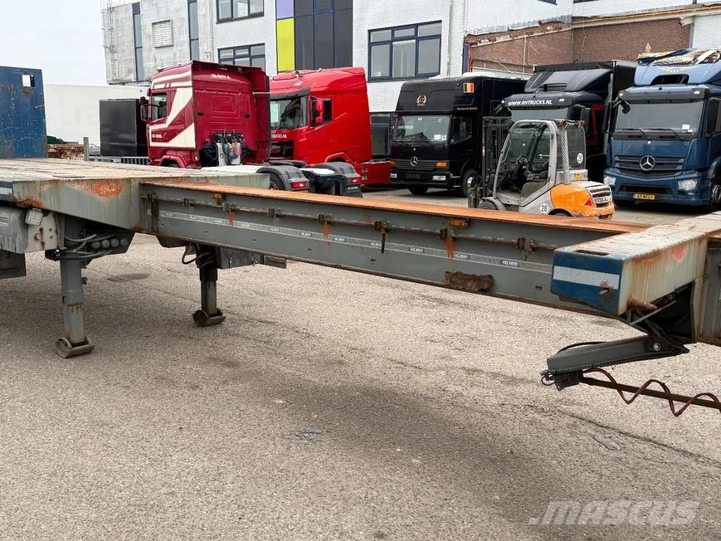 Broshuis 4 AXLE - BPW - 4X STEERING AXLE - DOUBLE EXTENDABL Flatbed/Dropside semi-trailers
